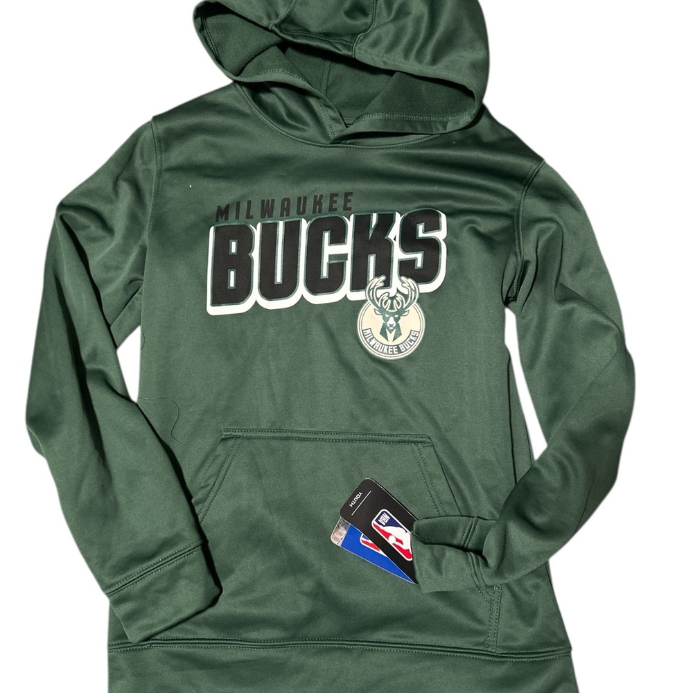 NBA Milwaukee Bucks Pullover Hoodie Large 14/16